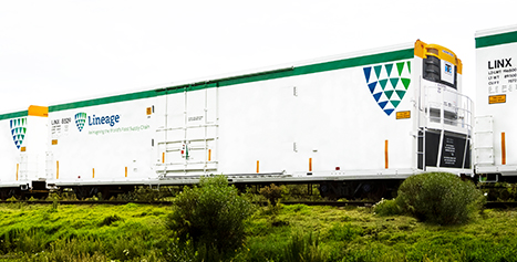 Greenbrier’s 72’-3″ Refrigerated Boxcar ideally suited to transport perishable food items.