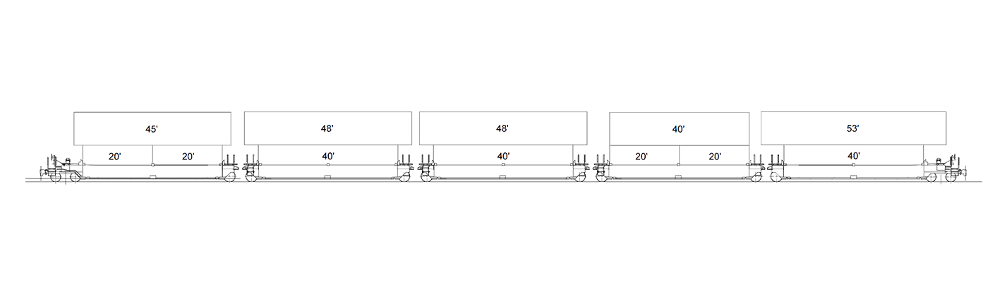 Maxi-Stack® I Car technical drawing.