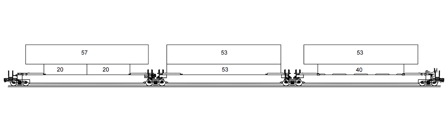 Maxi-Stack® IV Car technical drawing.