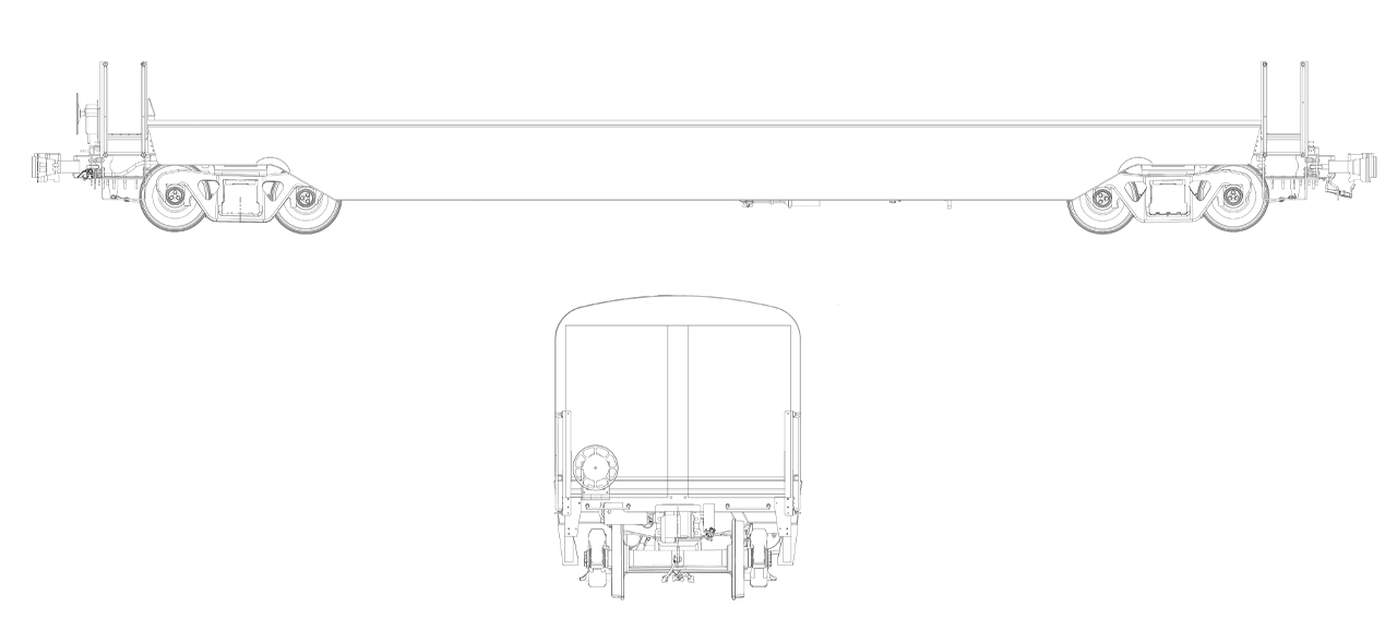 10-Trough Transverse Coil Gondola