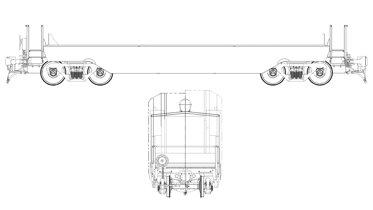 5 Trough Transverse Coil Gondola