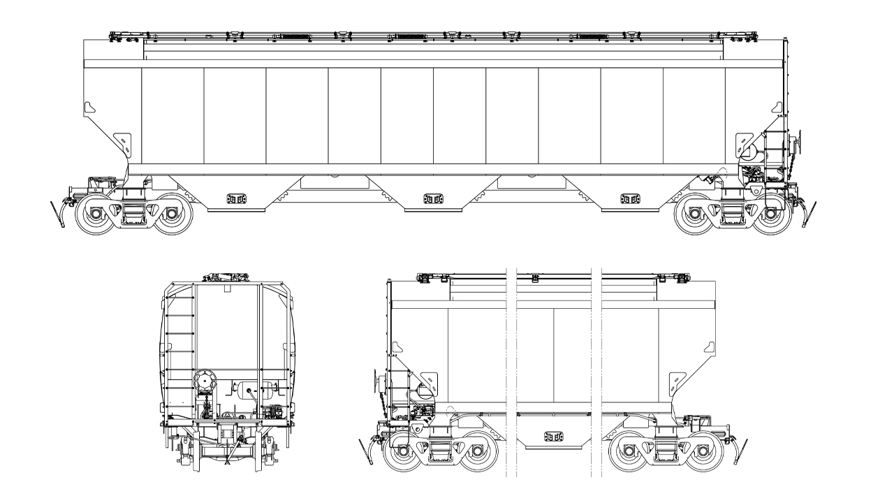 Tsunami Hatch™ technical drawing.