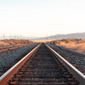 Railroad tracks summer